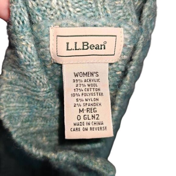 L L Bean Button Front Wool Vest - Picture 3 of 6